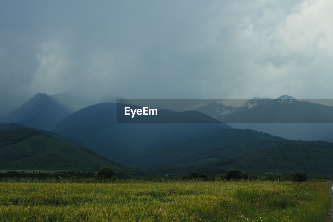 Mountain Environment Sky Scenics - Nature Beauty In Nature Landscape Cloud - Sky Tranquil Scene Tranquility Mountain Range Land Non-urban Scene No People Plant Nature Grass Field Idyllic Day Outdoors Mountain Peak Range