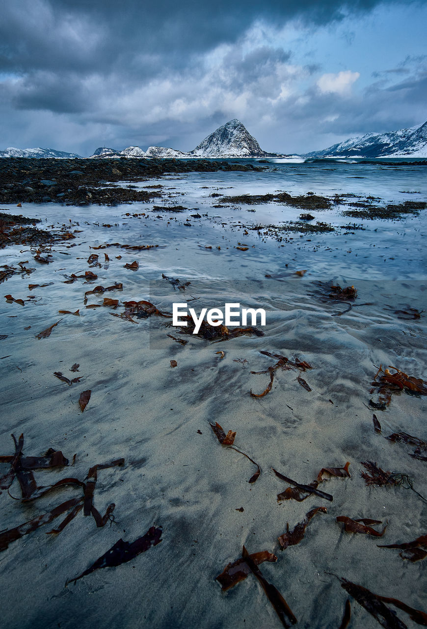 The island of godøy in winter, sunnmøre, møre og romsdal, norway.