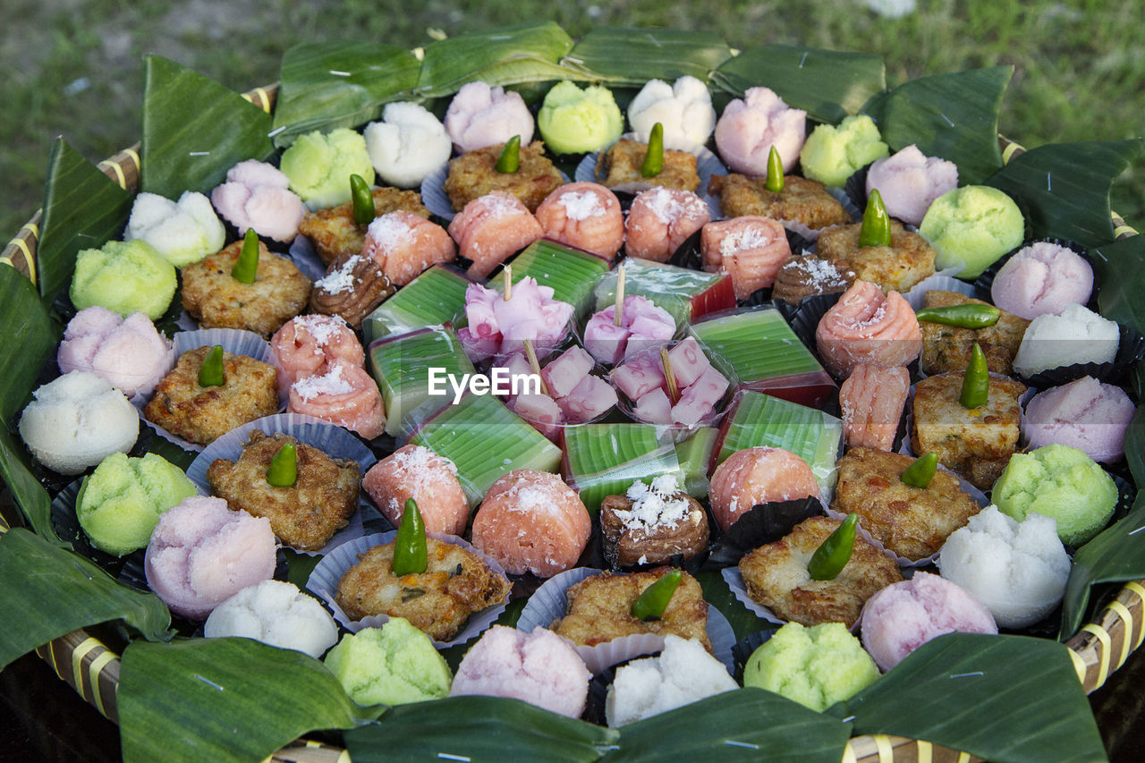 Various type of indonesian traditional snack