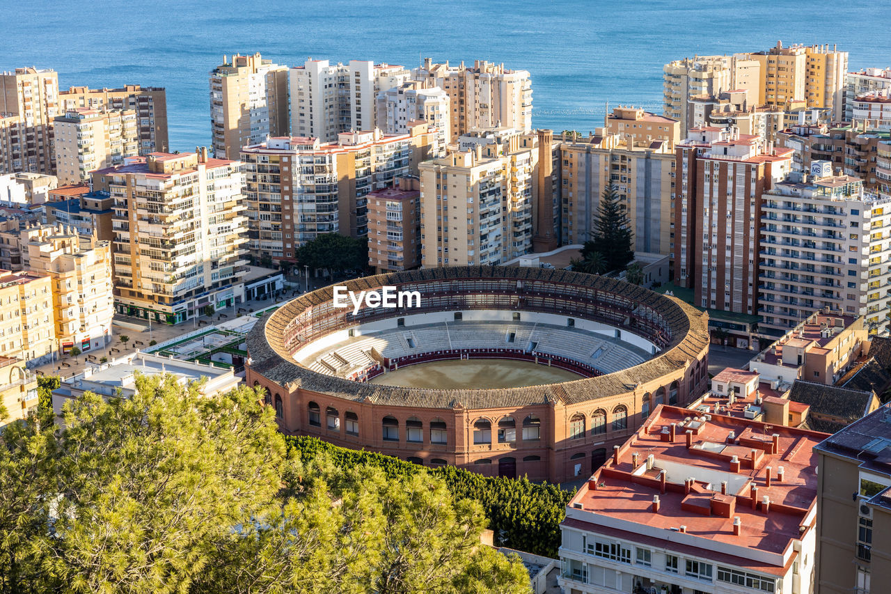 high angle view of cityscape