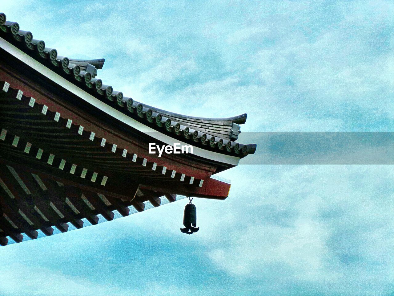 Low angle view of temple against sky