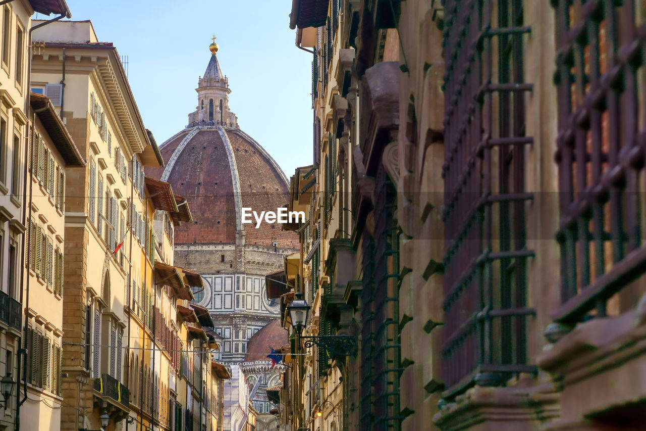 Low angle view of buildings in city