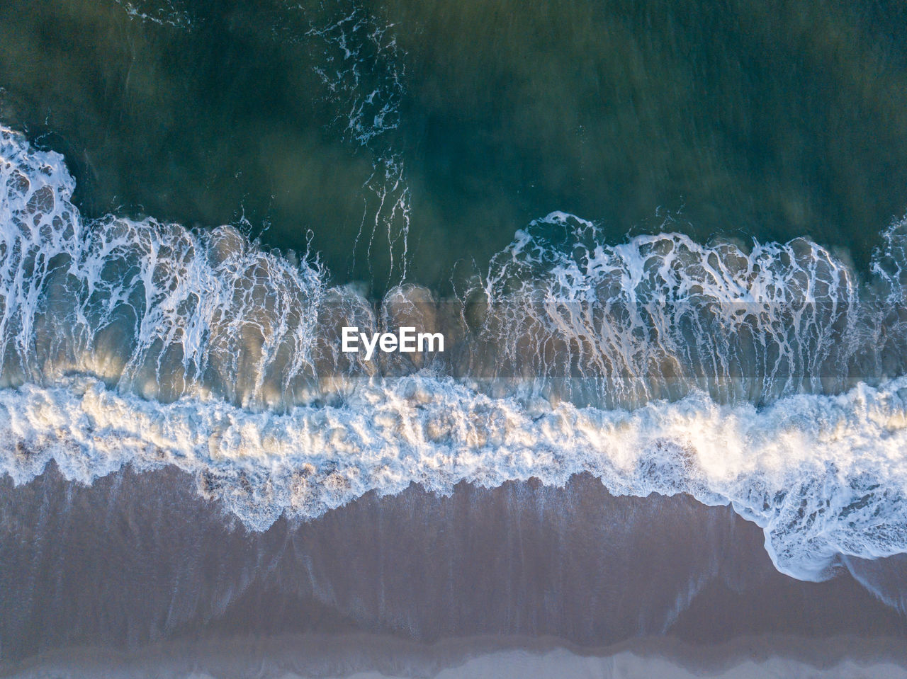 Aerial view of sea and beach