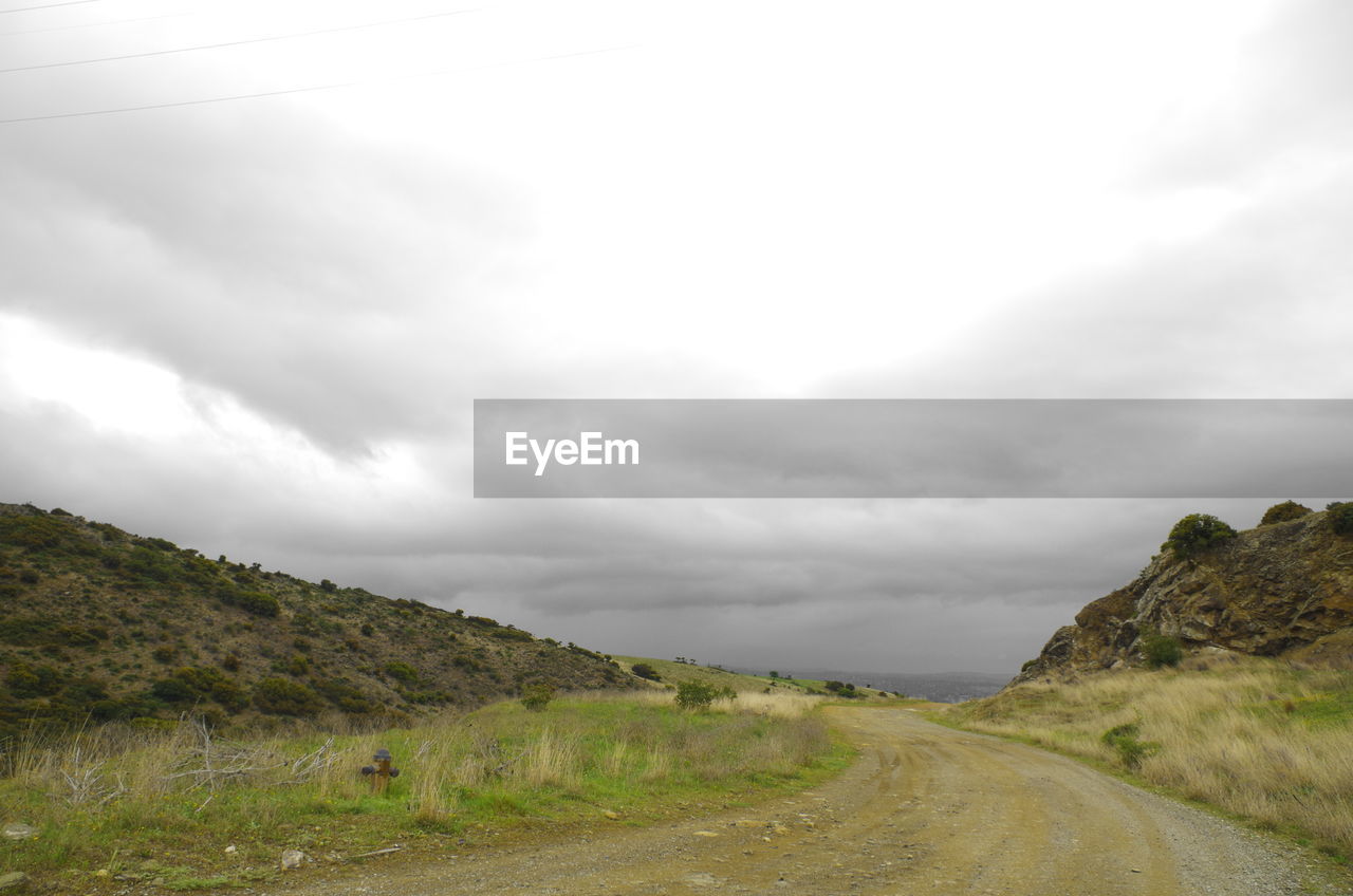 Road amidst landscape against sky