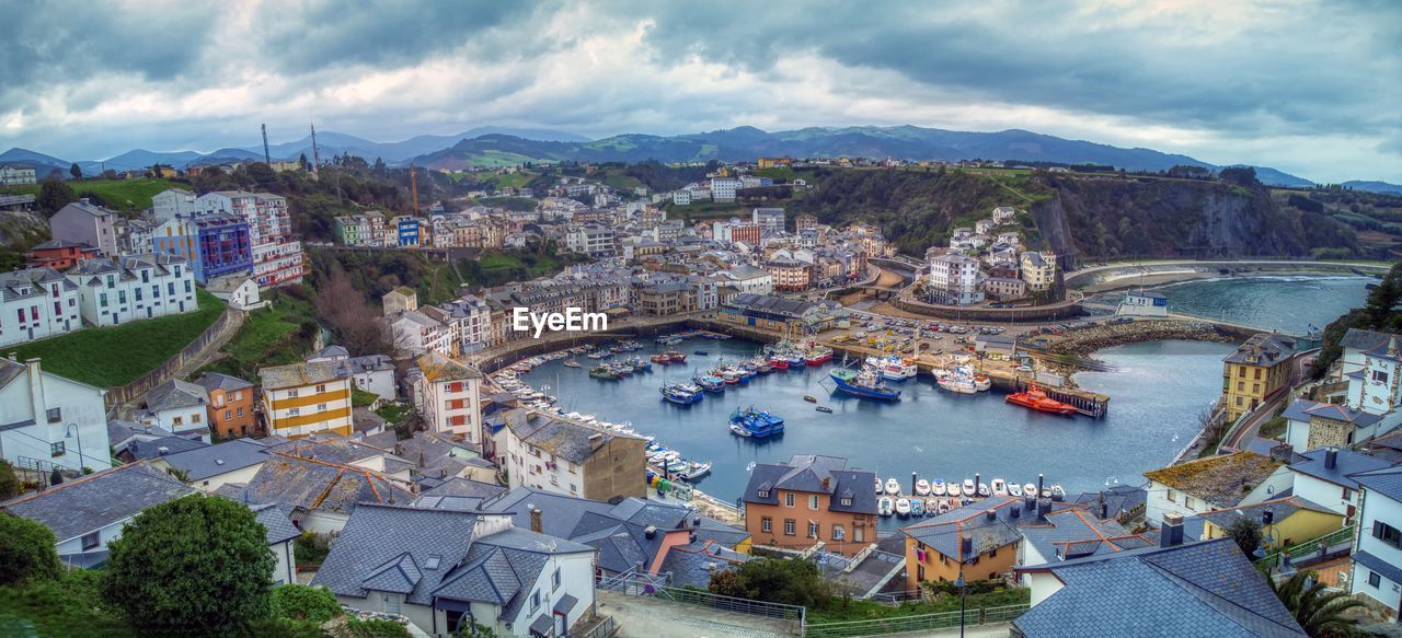 Touristic destination luarca, asturias, spain, europe. 