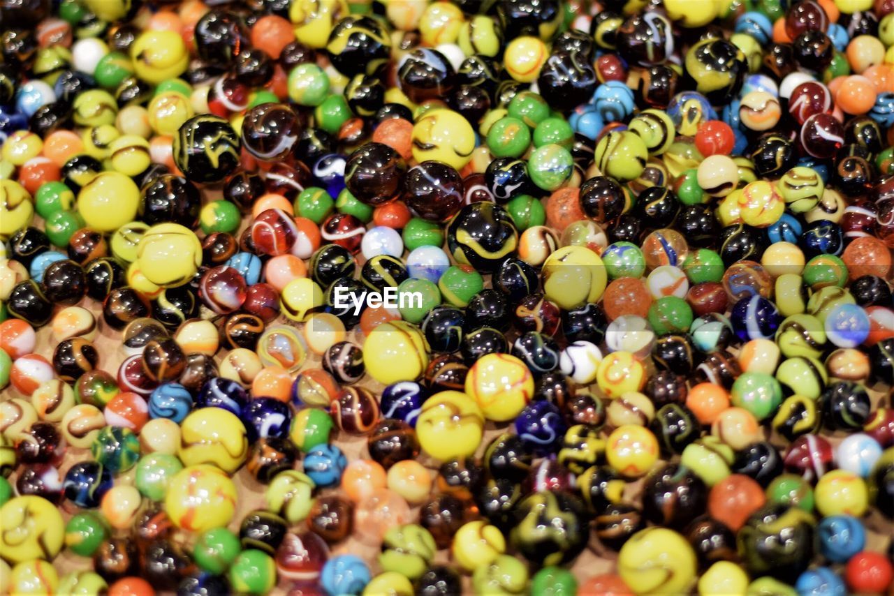 Full frame shot of multi colored candies