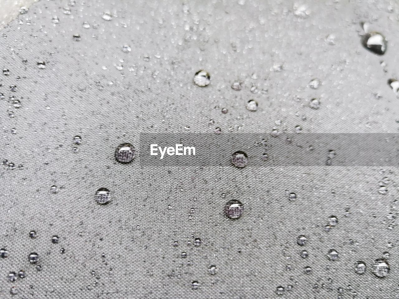 FULL FRAME SHOT OF RAINDROPS ON WET SAND