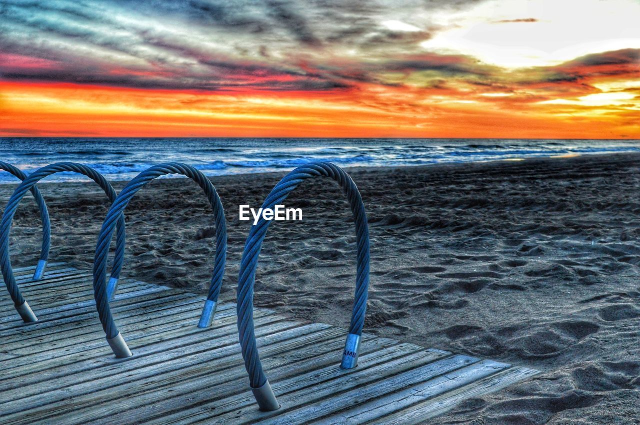 VIEW OF SEA AGAINST SKY DURING SUNSET