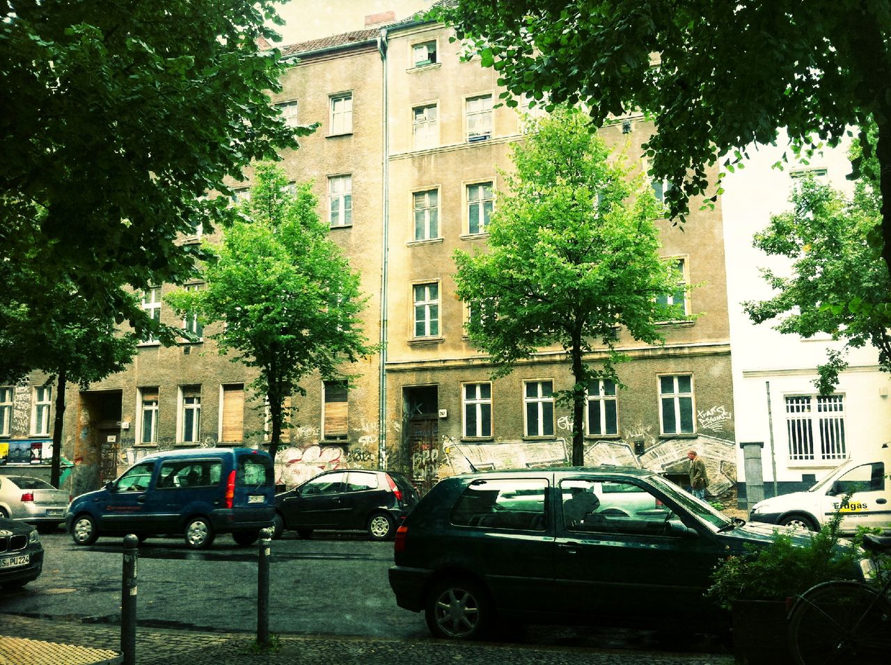 CARS PARKED ON STREET