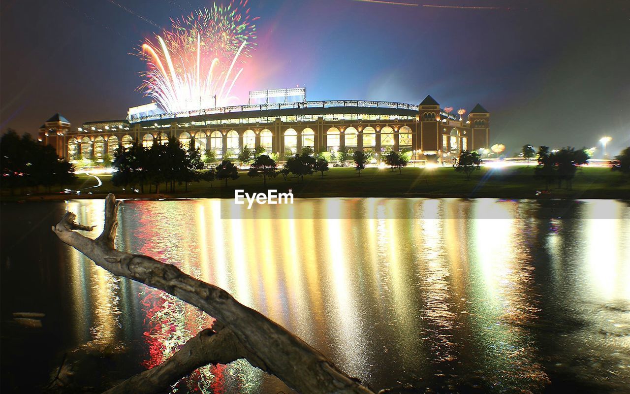 FIREWORK DISPLAY OVER CITY