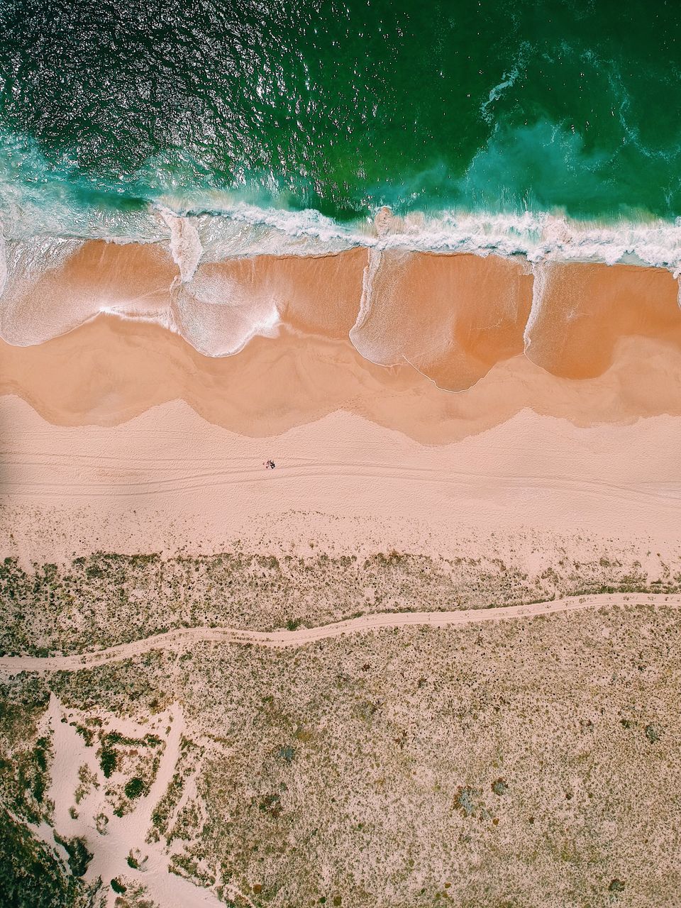 Beach seen from above