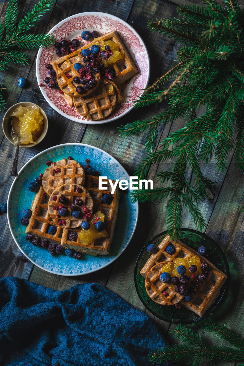 close-up of food on table