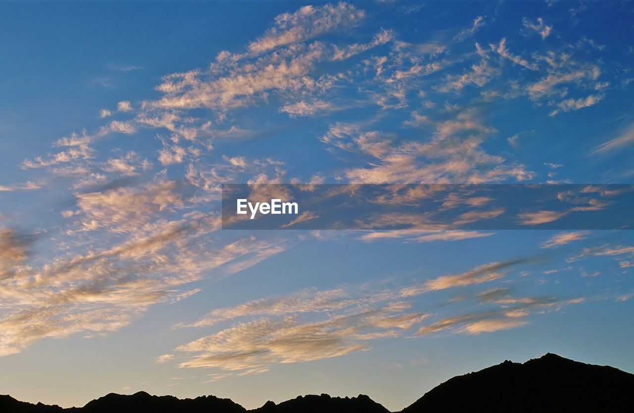 LOW ANGLE VIEW OF SKY AT SUNSET