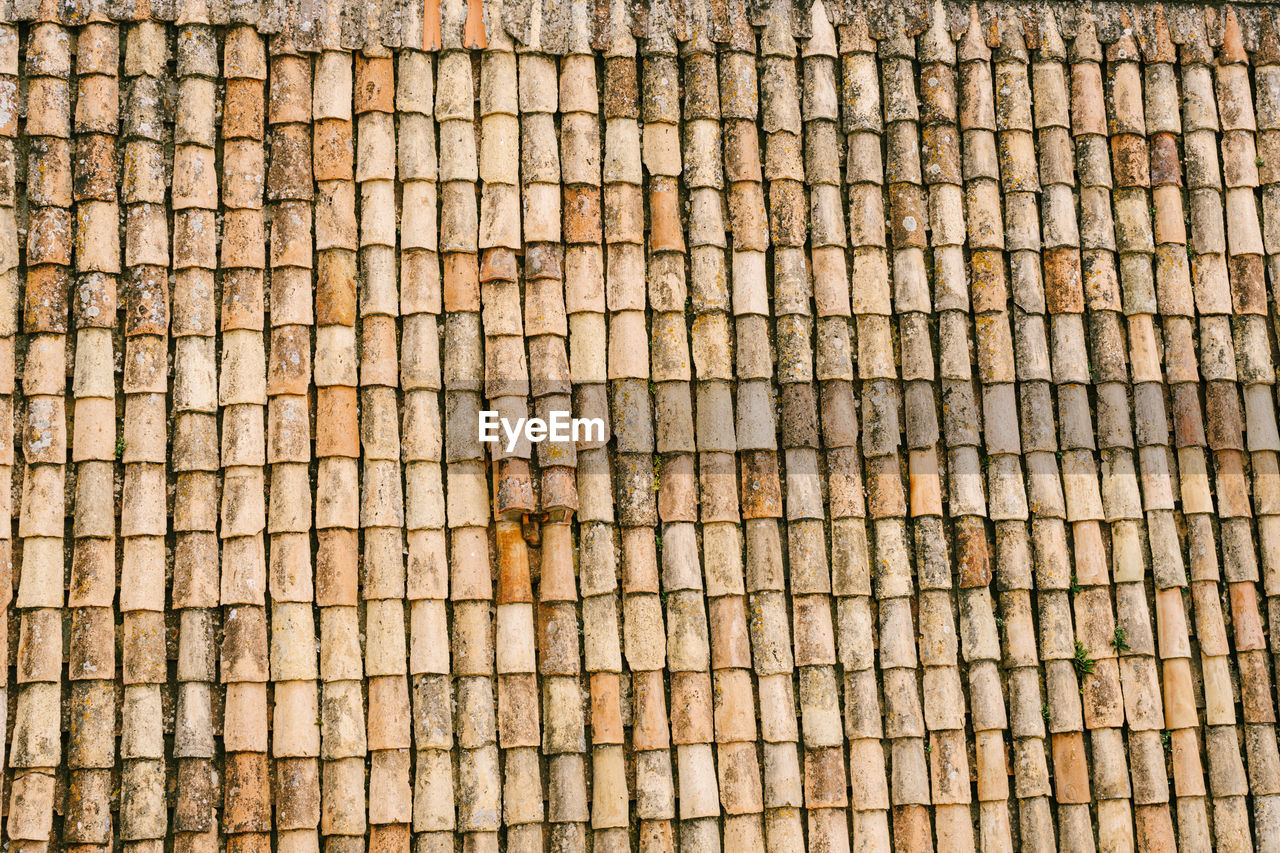 Full frame shot of patterned roof