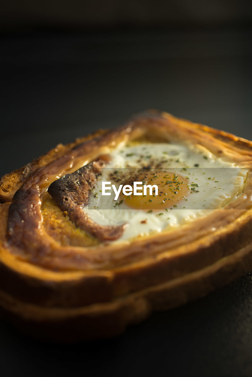 Close-up of sweet pie on table