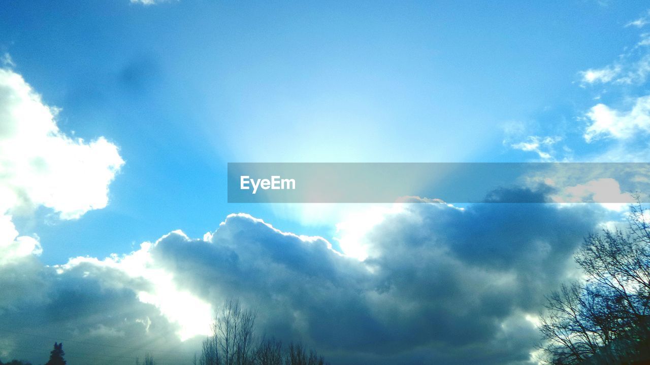 Low angle view of cloudy sky