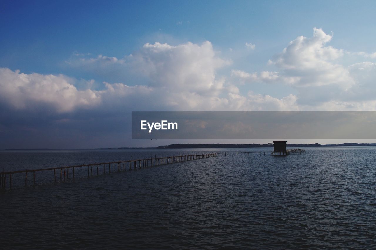 PIER OVER SEA AGAINST SKY