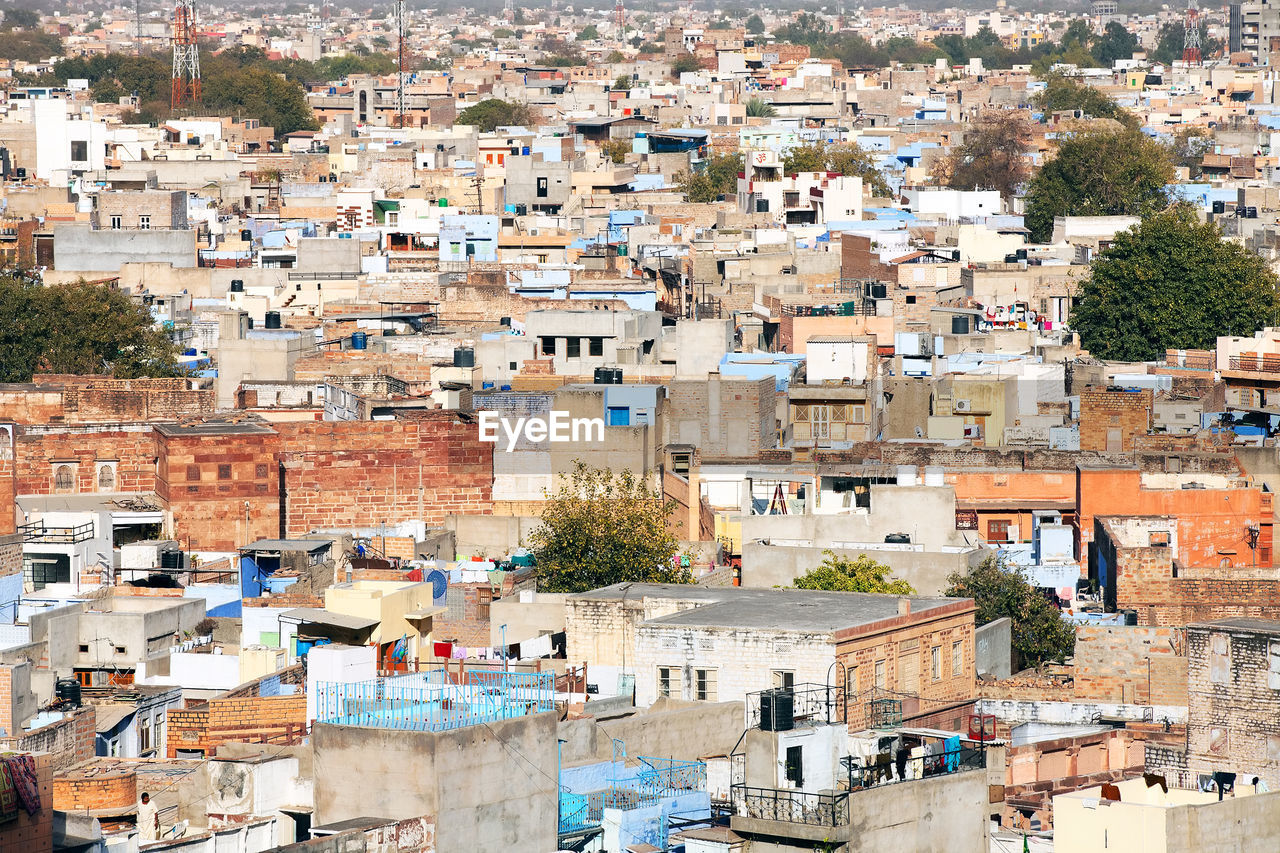 Full frame shot of old cityscape