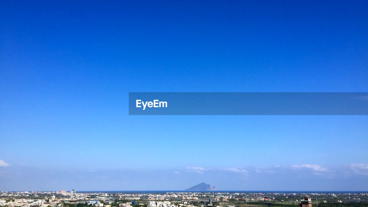 Low angle view of clear blue sky