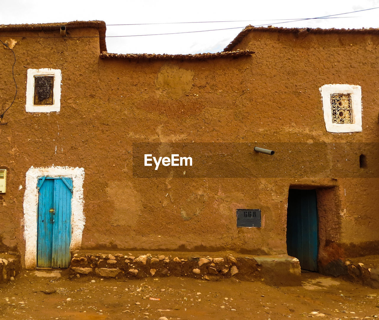 Mud houses in rural morocco