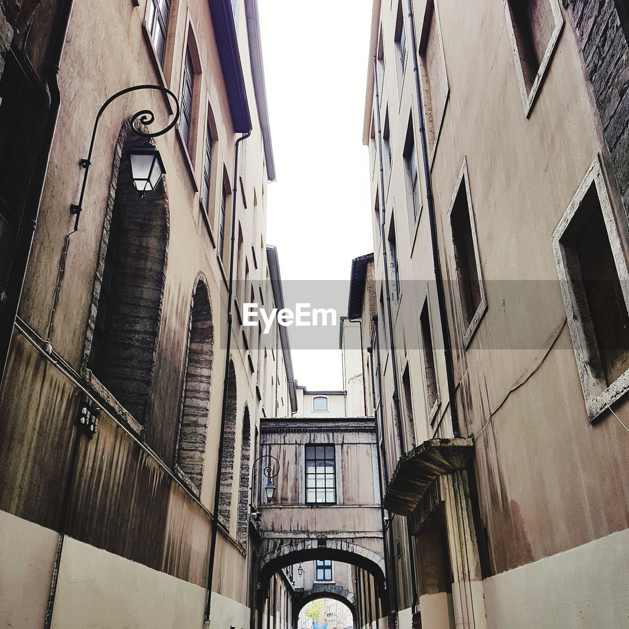 Low angle view of buildings against sky