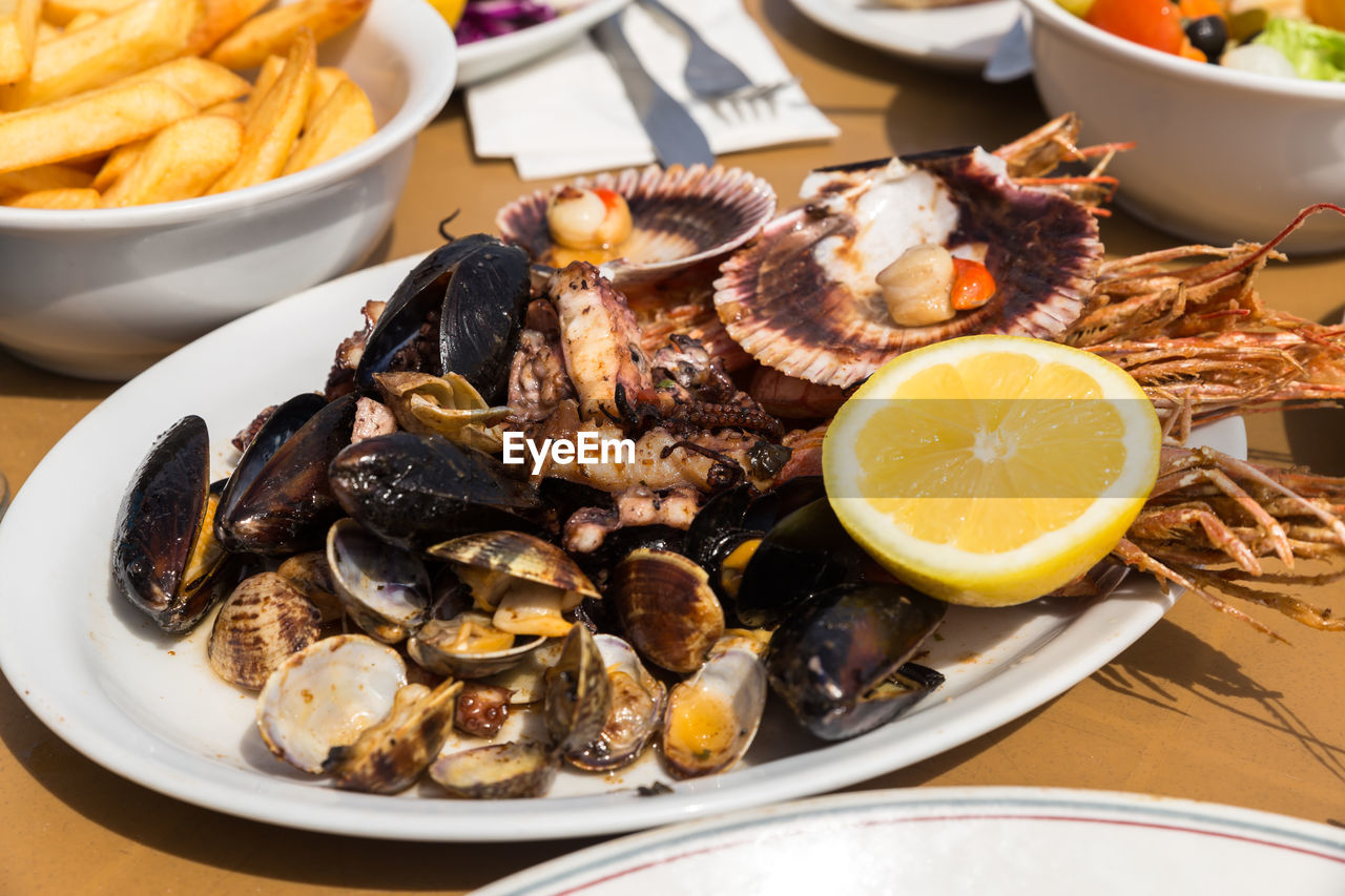 CLOSE-UP OF FOOD IN PLATE