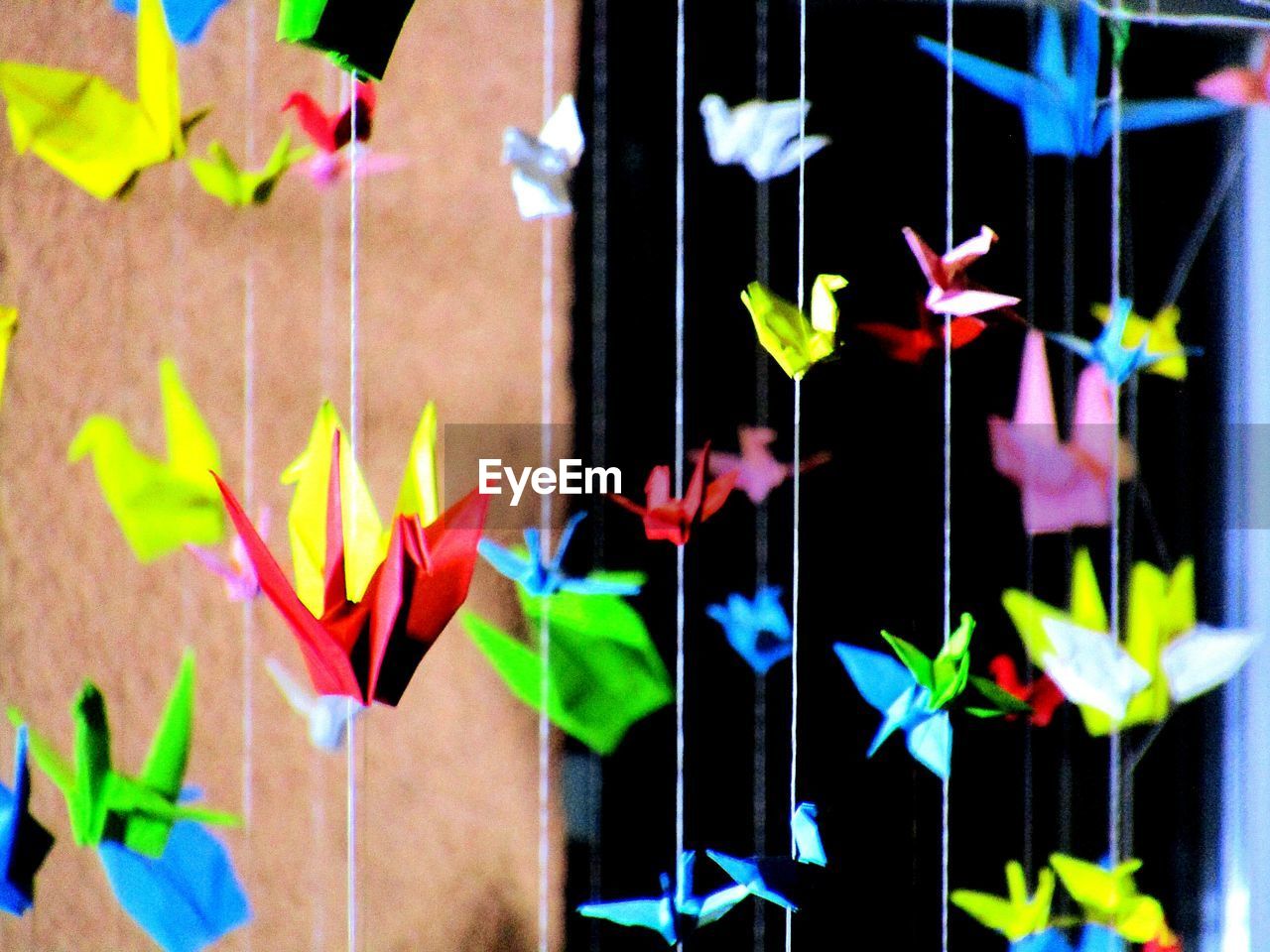 Full frame shot of multi colored glass