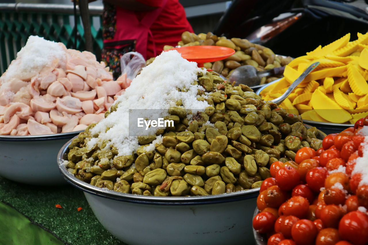 Various fruits for sale in market