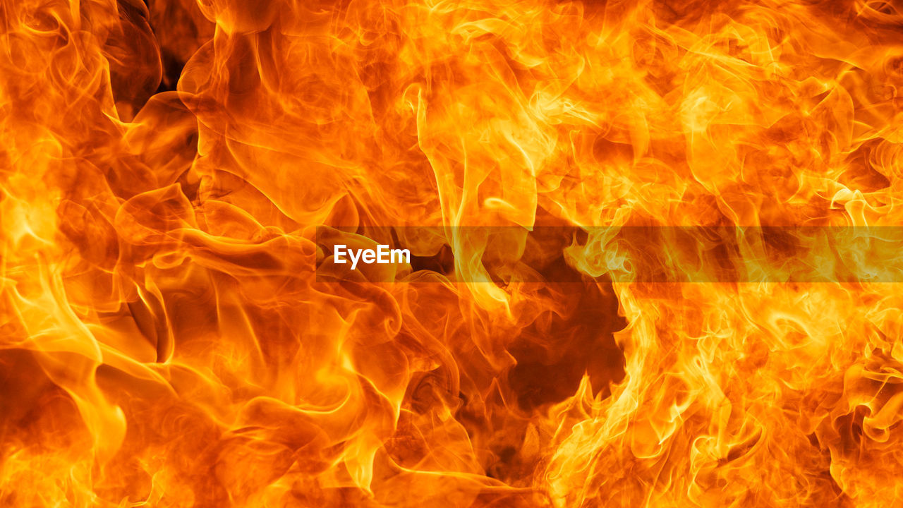 CLOSE-UP OF FIRE BURNING