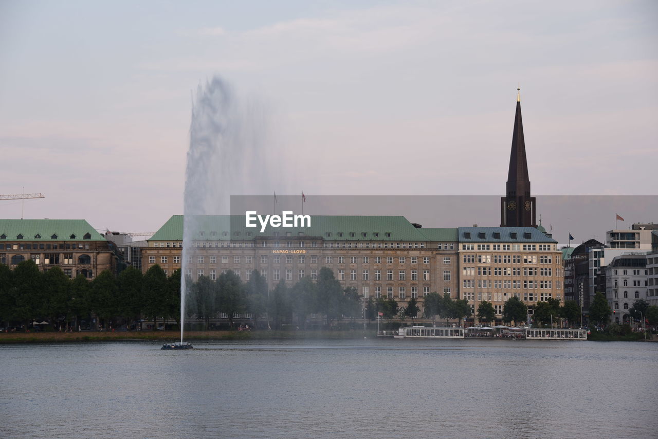 Binnenalster with fountain