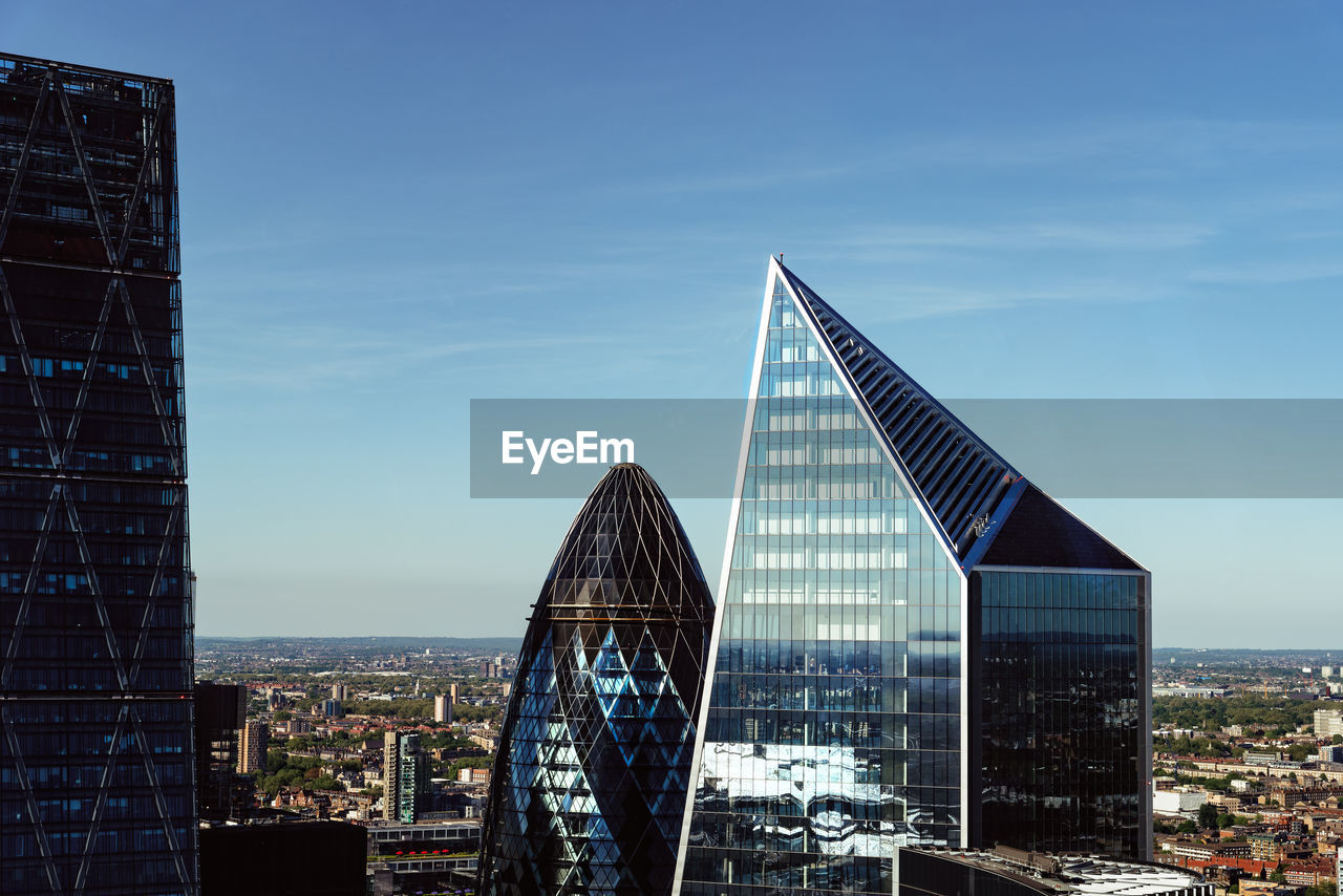 Modern buildings against sky