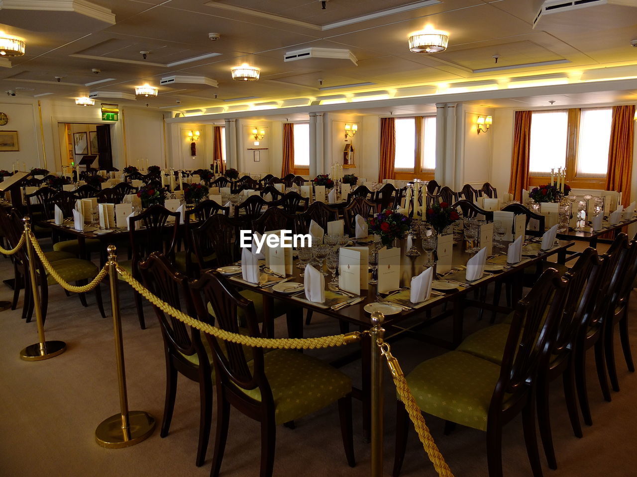 CHAIRS AND TABLES AT RESTAURANT