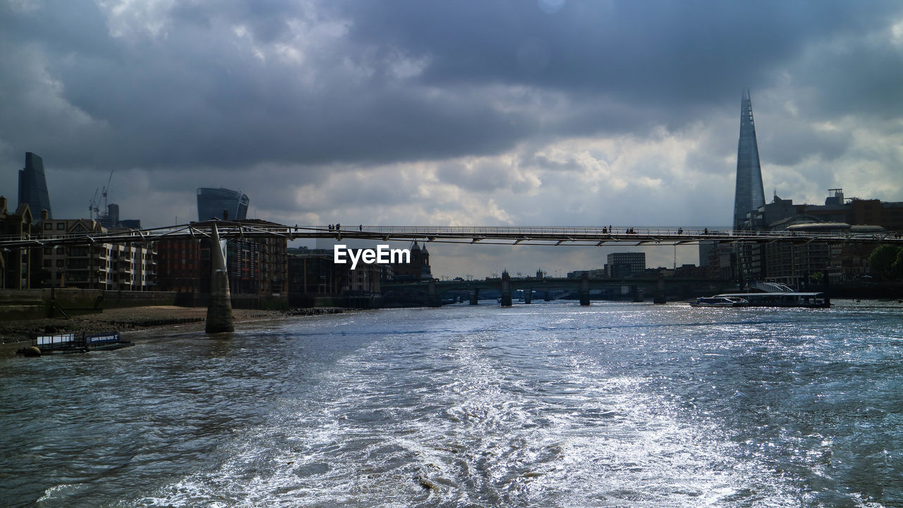 BRIDGE OVER RIVER IN CITY
