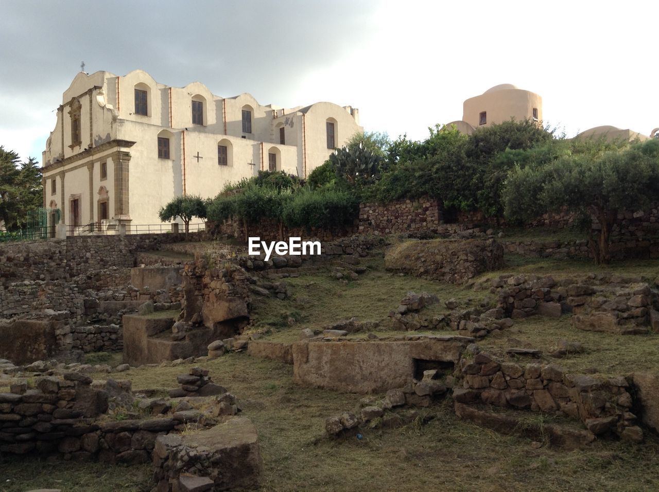 Low angle view of church against sky