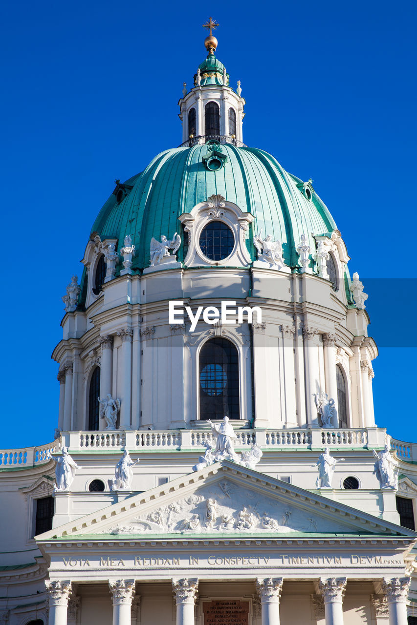 Saint charles church located on the south side of karlsplatz in vienna built on 1737