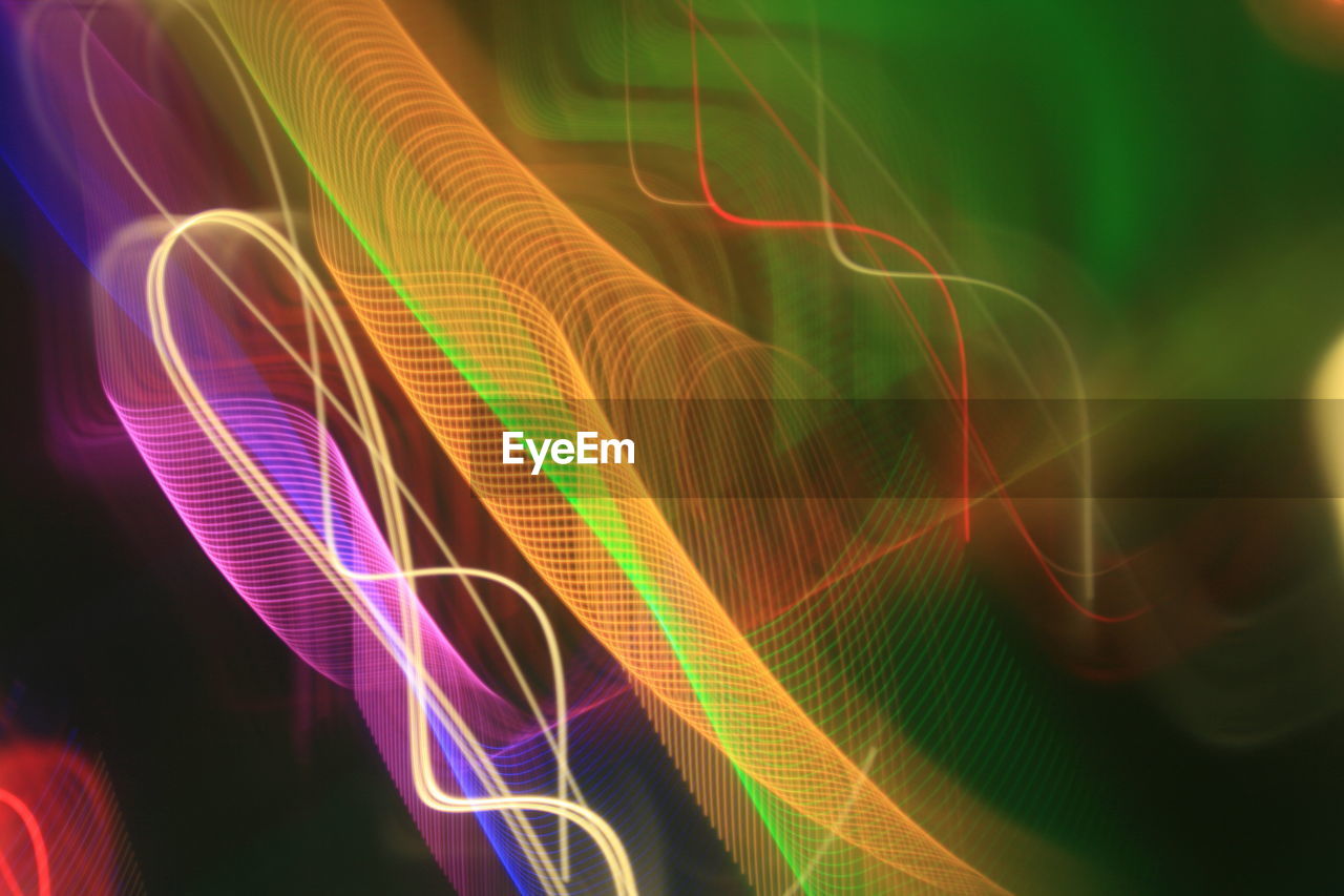 Full frame shot of multi colored light pattern