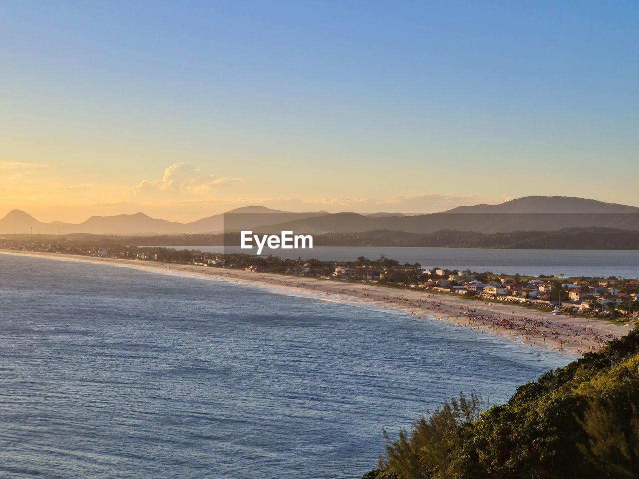 SCENIC VIEW OF SEA DURING SUNSET