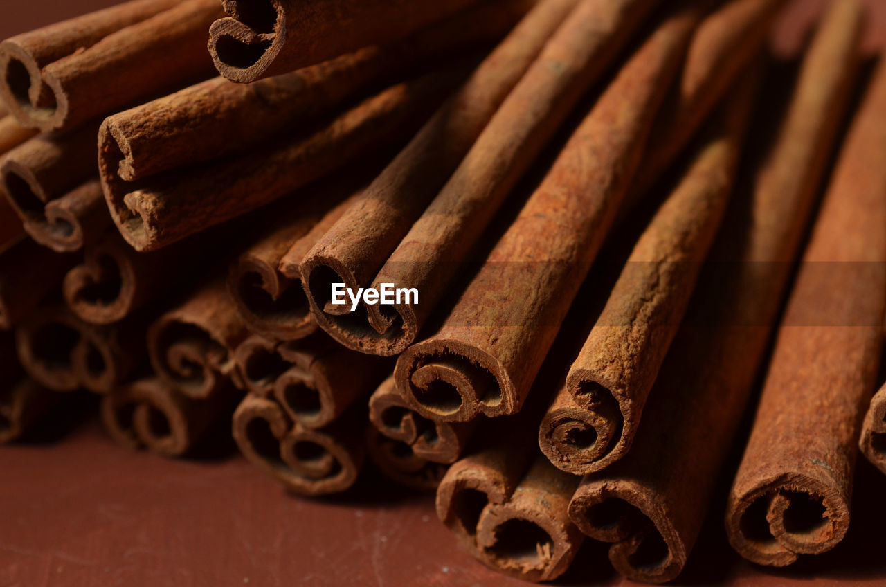 Close-up of cinnamon rolls