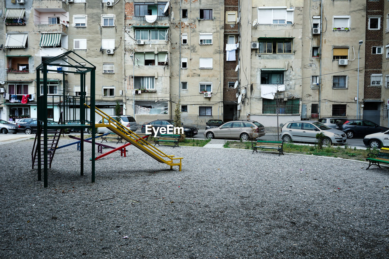 Jungle gym at park