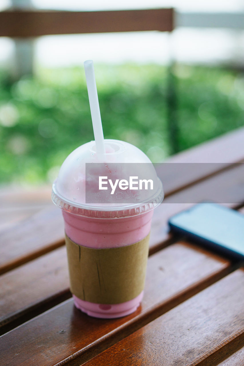 Close-up of drink on table