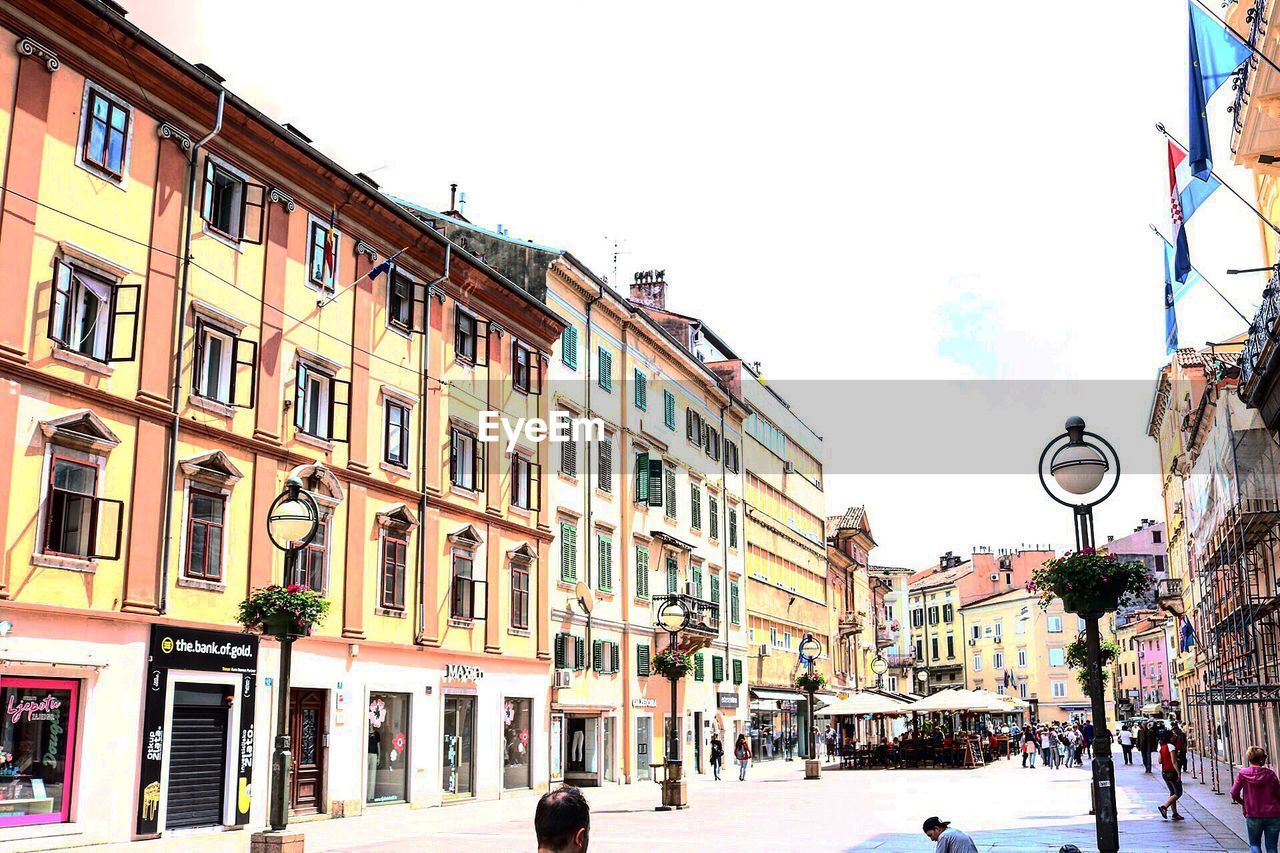 VIEW OF BUILDINGS AGAINST CLEAR SKY