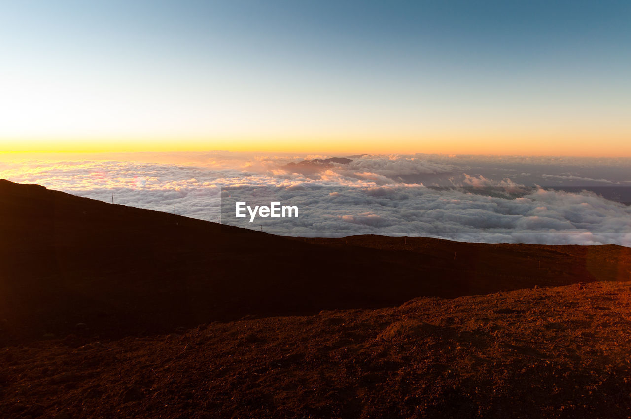 Scenic view of cloudscape during sunset