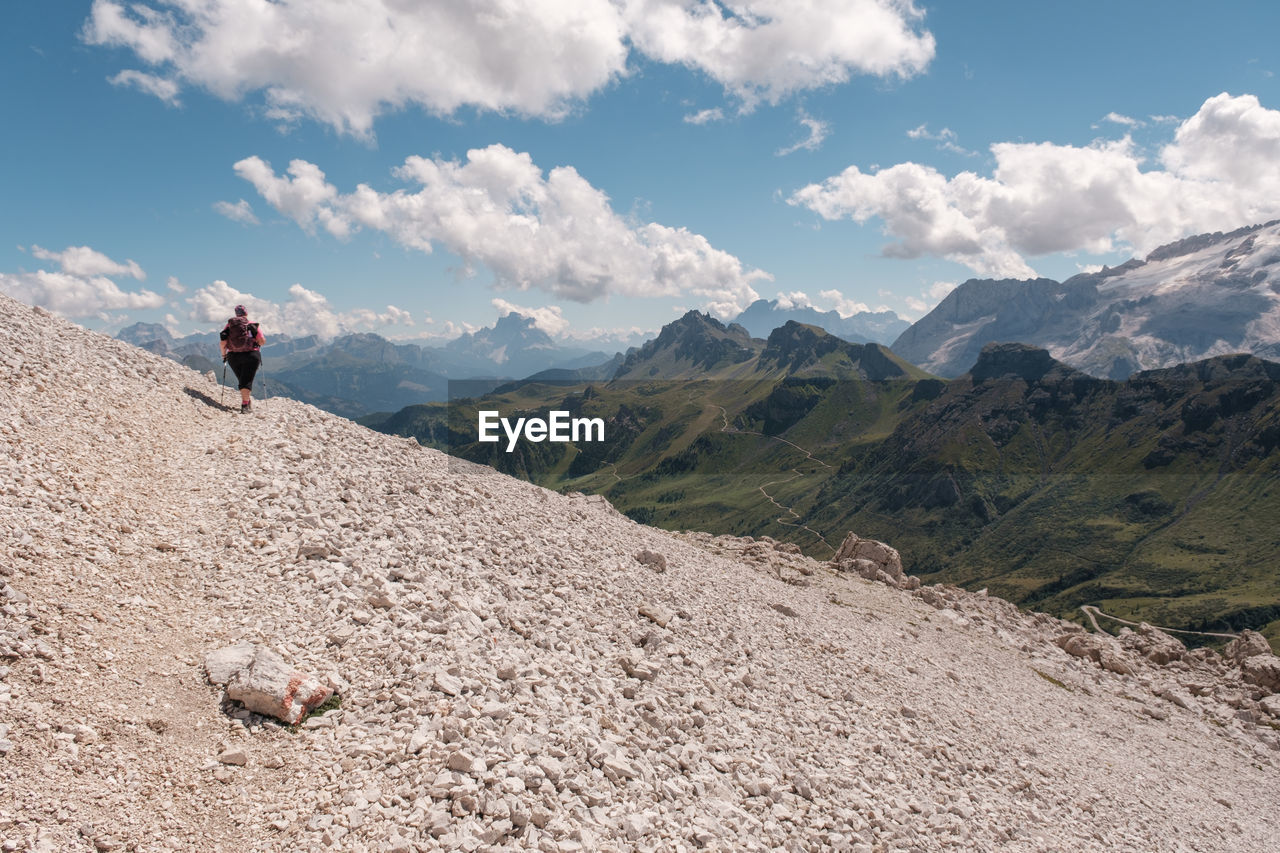 Trekking sass pordoi - alto adige sudtirol - italy