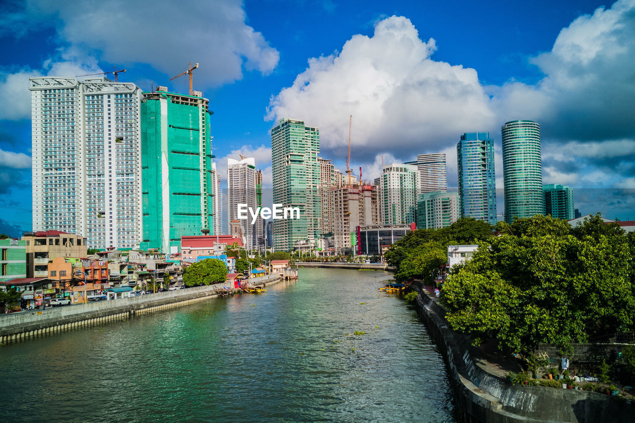 PANORAMIC VIEW OF BUILDINGS AGAINST SKY