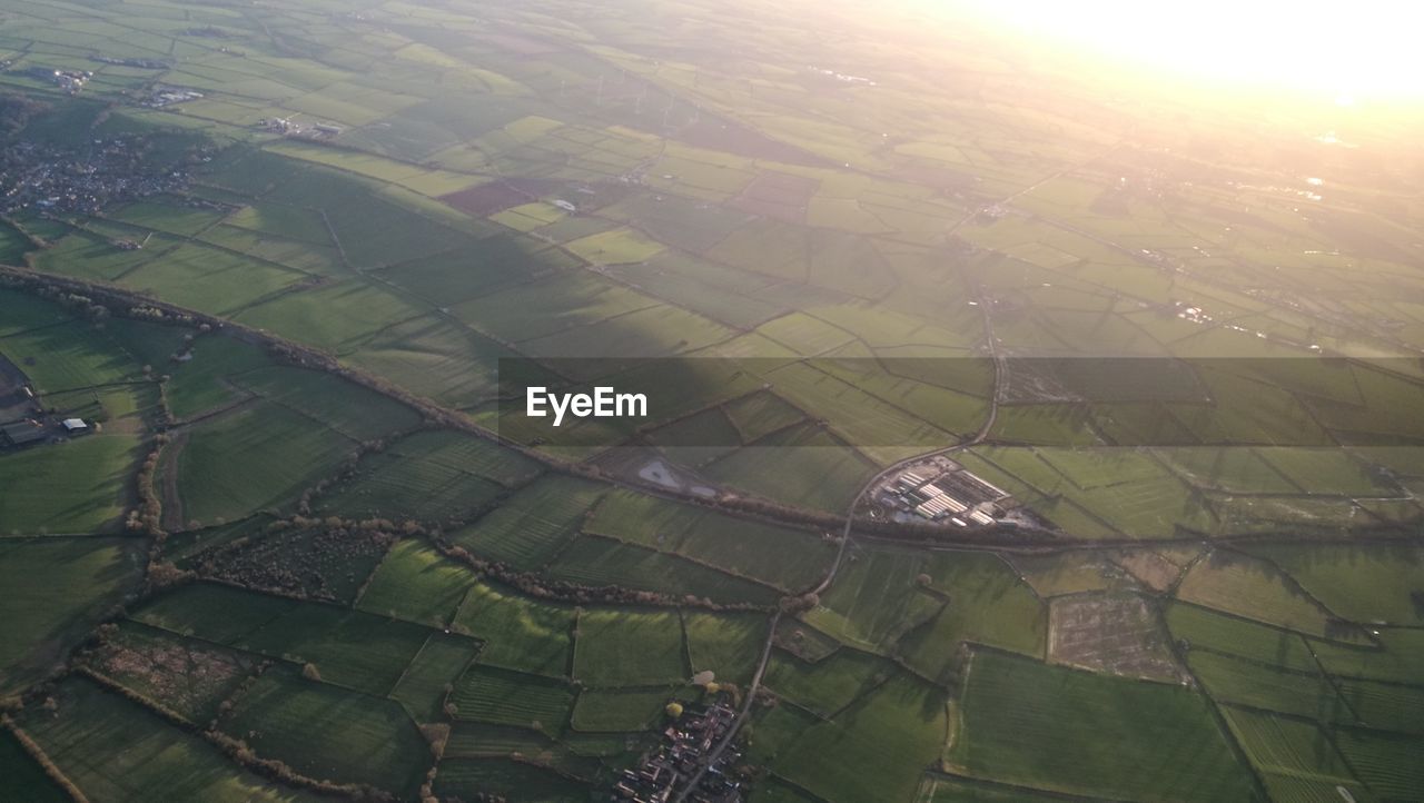 AERIAL VIEW OF FIELD