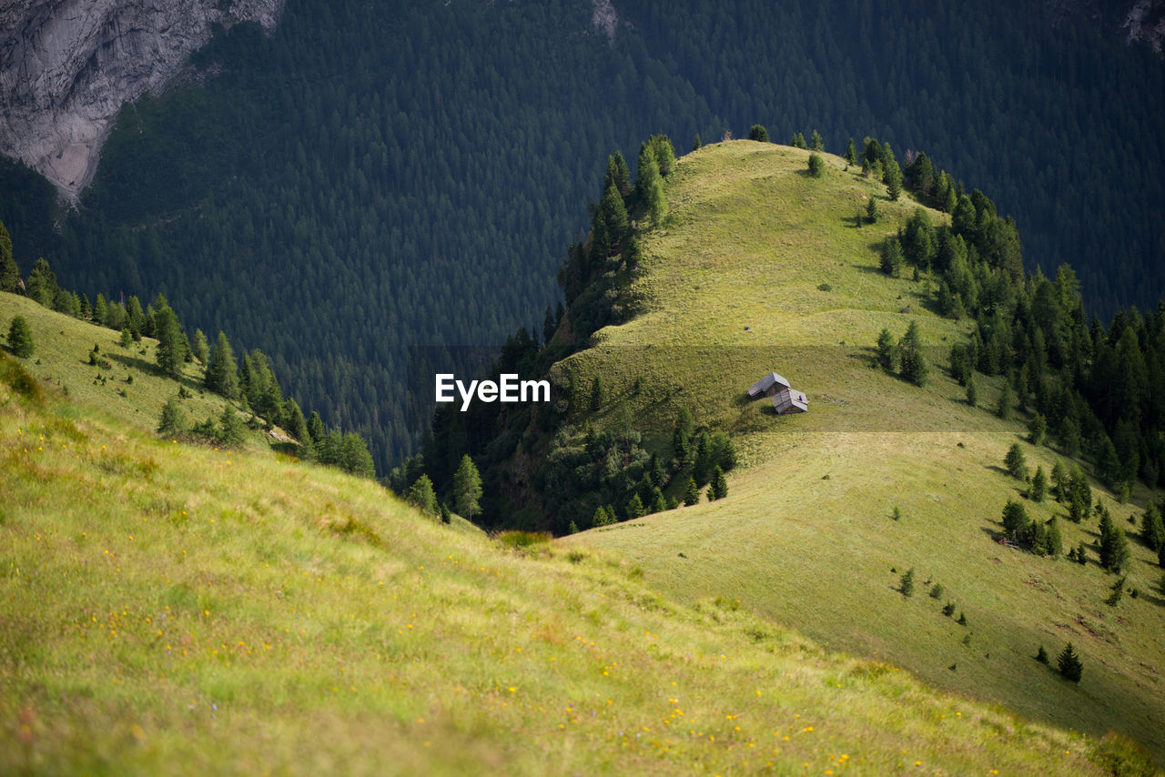 Scenic view of dolomites