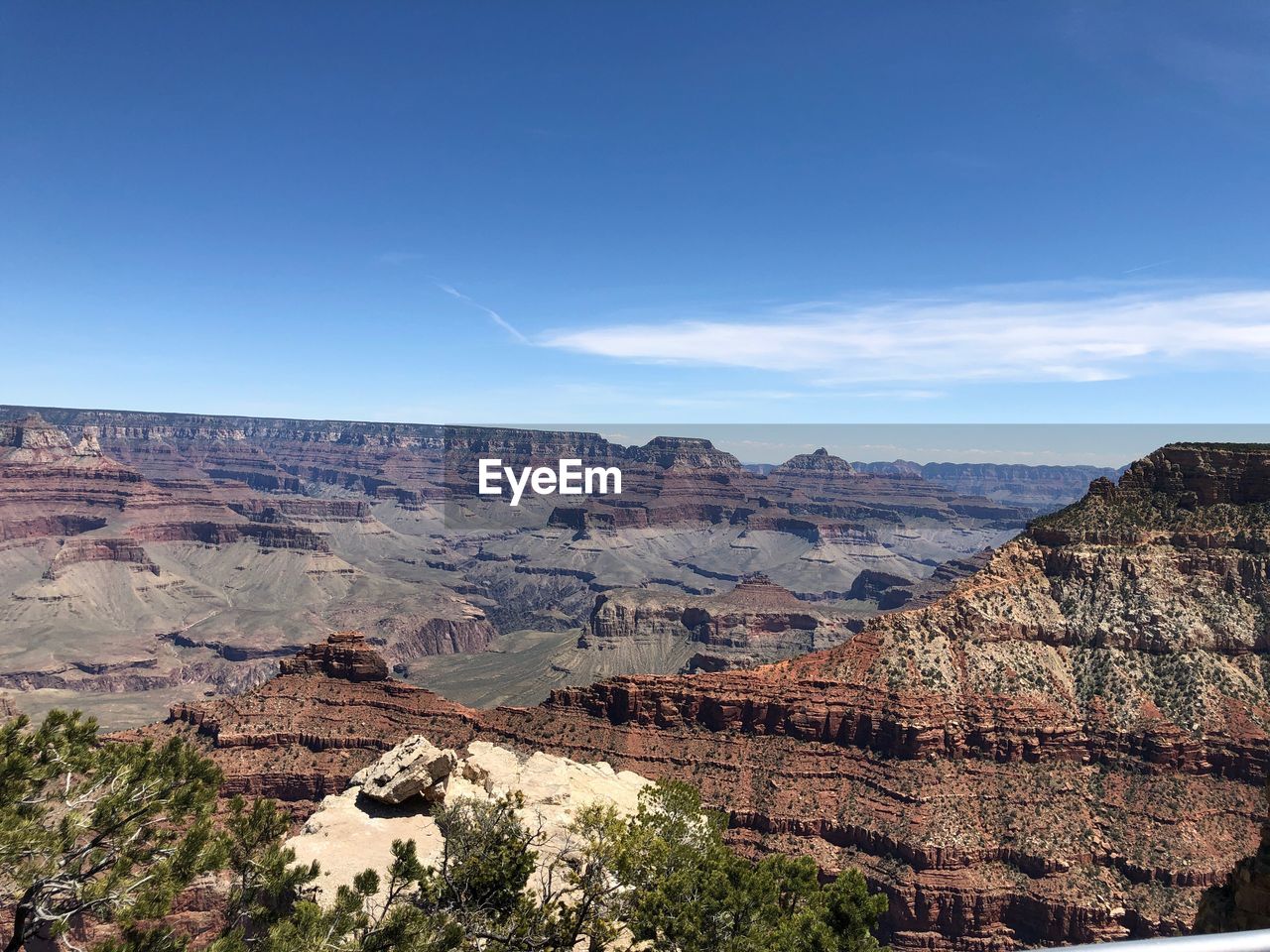 Scenic view of rocky mountains against sky