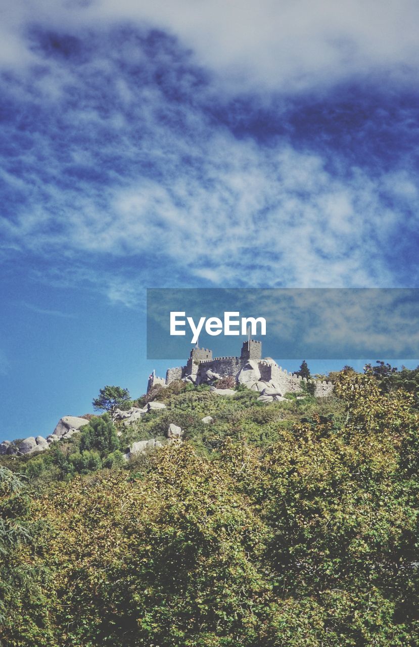 Low angle view of castle against sky