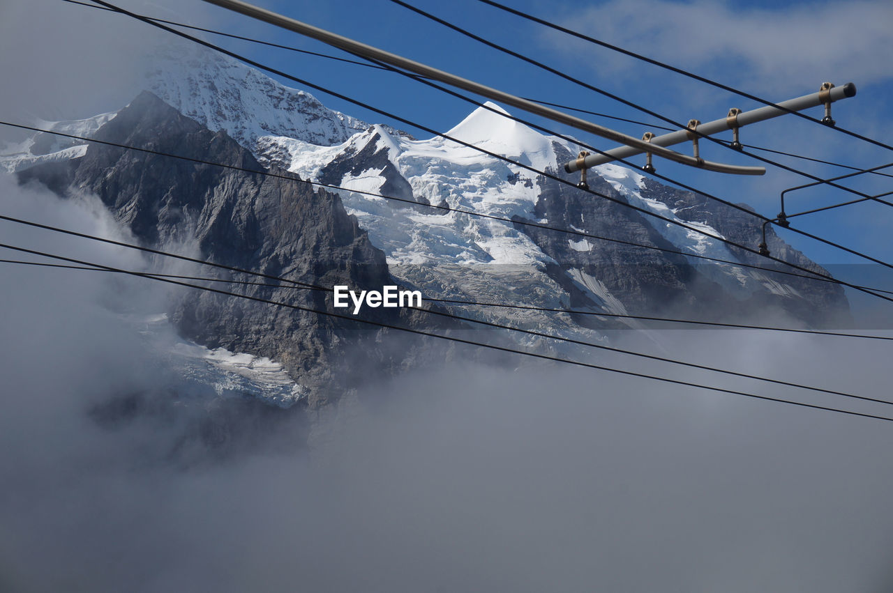 LOW ANGLE VIEW OF POWER LINES AGAINST SKY