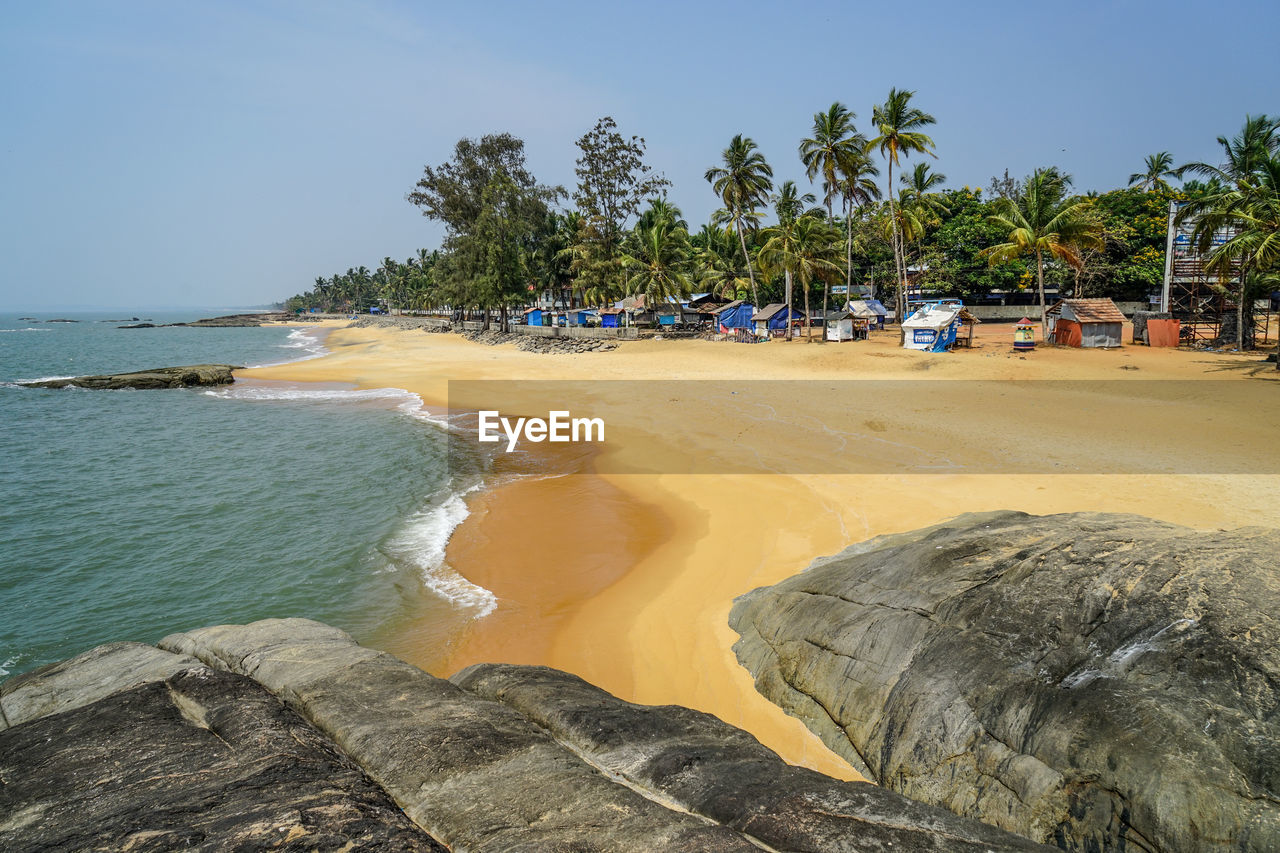 The historical beach of kappad, where portuguese navigator vasco da gama landed in may 1498.